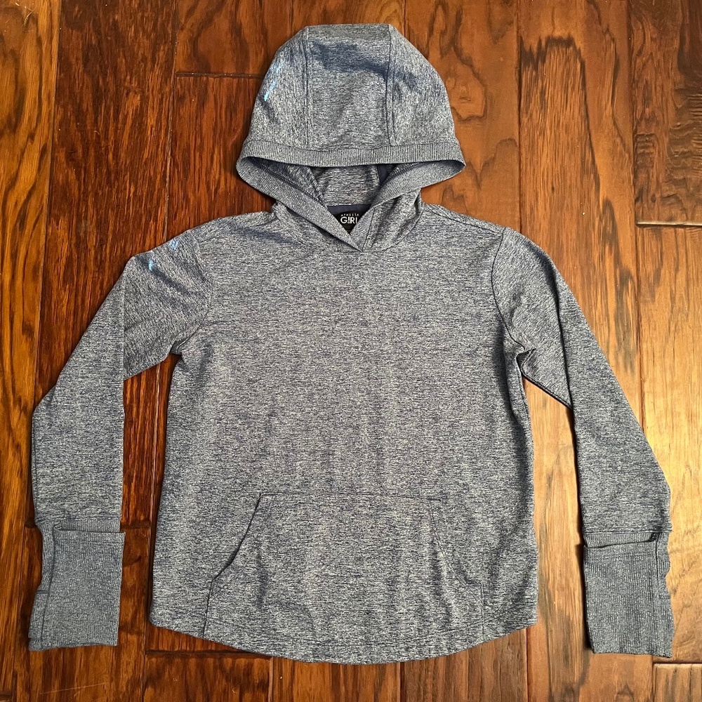 Athleta Girl size XS (6) blue Uptempo hooded top